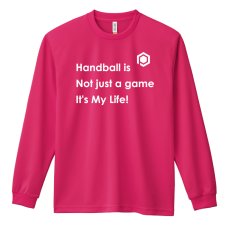 画像1: ハンドボールはただのゲームじゃない 人生そのものだ 長袖ドライ ハンドボールTシャツ (1)
