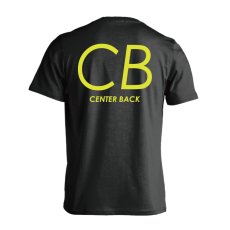画像1: CB CENTER BACK シンプルポジションデザイン 半袖プレミアムドライ ハンドボールTシャツ (1)