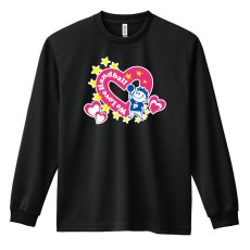 画像1: キュートなハートデザインの We Love Handball 長袖ドライ ハンドボールTシャツ (1)