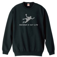 画像1: Handball is our Life シュートシルエットデザイン ハンドボールトレーナー 裏パイル (1)
