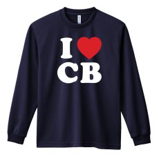 画像1: I LOVE CB 長袖ドライ ハンドボールTシャツ (1)