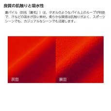 トレーナー 肌触りと吸水性