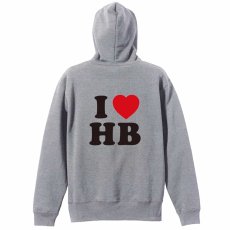 I LOVE HandBall  パーカー ジップ 裏パイル 練習着 メイン写真