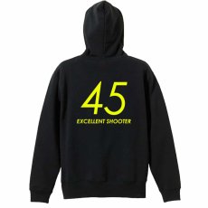 45 EXCELLENT SHOOTER  パーカー プルオーバー 裏パイル 練習着 メイン写真