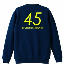45 EXCELLENT SHOOTER  トレーナー スウェット 裏パイル 練習着 メイン写真