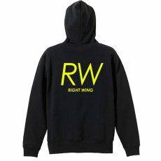 RW RIGHT WING シンプルポジションロゴ  パーカー プルオーバー 裏パイル 練習着 メイン写真
