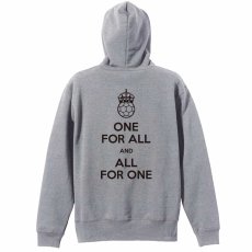 ONE FOR ALL AND ALL FOR ONE  パーカー プルオーバー 裏パイル 練習着 メイン写真