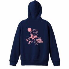カートゥーン風 ジャンプシュート！  パーカー ジップ 裏パイル 練習着 メイン写真