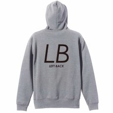 LB LEFT BACK シンプルポジションロゴ  パーカー プルオーバー 裏パイル 練習着 メイン写真