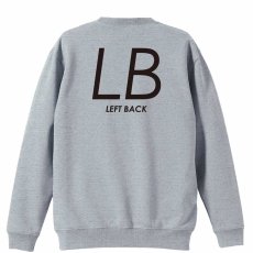 LB LEFT BACK シンプルポジションロゴ  トレーナー スウェット 裏パイル 練習着 メイン写真