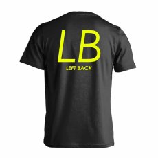 LB LEFT BACK シンプルポジションロゴ  Tシャツ 半袖 練習着 ドライ メイン写真