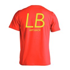 LB LEFT BACK シンプルポジションロゴ  Tシャツ 半袖 練習着 ドライ メイン写真