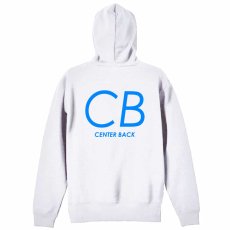 CB CENTER BACK シンプルポジションロゴ  パーカー ジップ 裏パイル 練習着 メイン写真