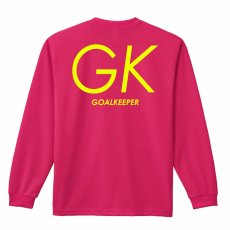 GK GOALKEEPER シンプルポジションロゴ  ロンT 長袖Tシャツ 練習着 ドライ メイン写真