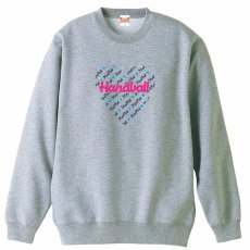 ロック風ハートの Handball  トレーナー スウェット 裏パイル 練習着 メイン写真