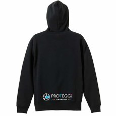 ロック風ハートの Handball  パーカー ジップ 裏パイル 練習着 サブ写真