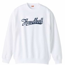 ベースボールロゴ風 Handball  トレーナー スウェット 裏パイル 練習着 メイン写真
