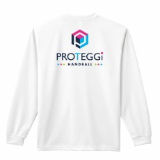 ベースボールロゴ風 Handball  ロンT 長袖Tシャツ 練習着 ドライ サブ写真