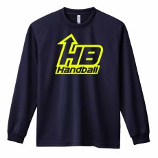 アローロゴデザイン HB Handball  ロンT 長袖Tシャツ 練習着 ドライ メイン写真