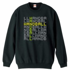 デジタルテキストな HANDBALL  トレーナー スウェット 裏パイル 練習着 メイン写真