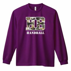 ミリタリー風 Handball  ロンT 長袖Tシャツ 練習着 ドライ メイン写真