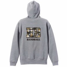 ミリタリー風 Handball  パーカー ジップ 裏パイル 練習着 メイン写真
