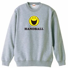 シンプルスマイリーフェイス HANDBALL  トレーナー スウェット 裏パイル 練習着 メイン写真