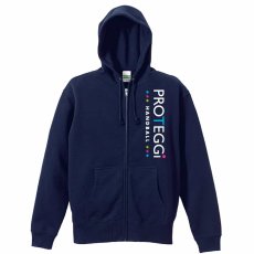 シンプルスマイリーフェイス HANDBALL  パーカー ジップ 裏パイル 練習着 サブ写真