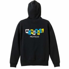 カードデザイン HANDBALL  パーカー ジップ 裏パイル 練習着 メイン写真