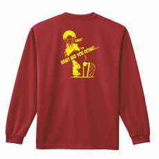 レトロなアメコミ風 パラ・シュート  ロンT 長袖Tシャツ 練習着 ドライ メイン写真