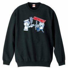 コミック風 ハッキング？  トレーナー スウェット 裏パイル 練習着 メイン写真