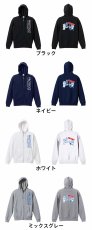 コミック風 ハッキング？  パーカー ジップ 裏パイル 練習着 カラーバリエーション