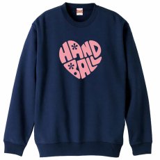 ハートのカタチの HANDBALL  トレーナー スウェット 裏パイル 練習着 メイン写真