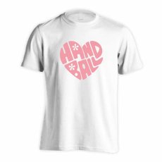 ハートのカタチの HANDBALL  Tシャツ 半袖 練習着 ドライ メイン写真