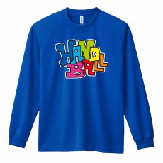 ファンキーな レインボーハンドボール  ロンT 長袖Tシャツ 練習着 ドライ メイン写真