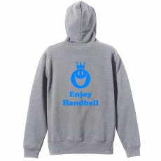 スマイリーフェイス エンジョイハンドボール  パーカー プルオーバー 裏パイル 練習着 メイン写真