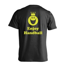 スマイリーフェイス エンジョイハンドボール  Tシャツ 半袖 練習着 ドライ メイン写真