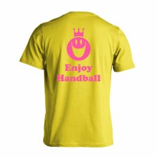スマイリーフェイス エンジョイハンドボール  Tシャツ 半袖 練習着 ドライ メイン写真