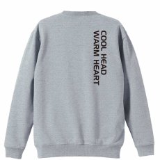 COOL HEAD, WARM HEART  トレーナー スウェット 裏パイル 練習着 メイン写真