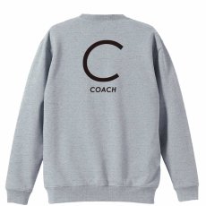 C COACH シンプルポジションデザイン  トレーナー スウェット 裏パイル 練習着 メイン写真