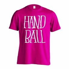 手描きの縦長 HANDBALL  Tシャツ 半袖 練習着 ドライ メイン写真
