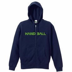 宇宙テイストの HANDBALL  パーカー ジップ 裏パイル 練習着 メイン写真
