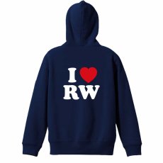I LOVE RW  パーカー ジップ 裏パイル 練習着 メイン写真