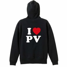 I LOVE PV  パーカー ジップ 裏パイル 練習着 メイン写真
