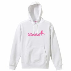 Handball 女の子シルエットデザイン  パーカー プルオーバー 裏パイル 練習着 メイン写真