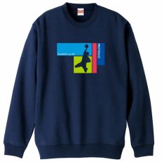 Handball is my Life 男性シルエット  トレーナー スウェット 裏パイル 練習着 メイン写真