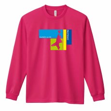 Handball is my Life 男性シルエット  ロンT 長袖Tシャツ 練習着 ドライ メイン写真