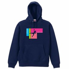 Handball is my Life 女性シルエット  パーカー プルオーバー 裏パイル 練習着 メイン写真