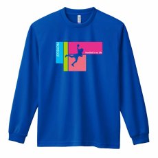 Handball is my Life 女性シルエット  ロンT 長袖Tシャツ 練習着 ドライ メイン写真