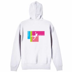 Handball is my Life 女性シルエット  パーカー ジップ 裏パイル 練習着 メイン写真